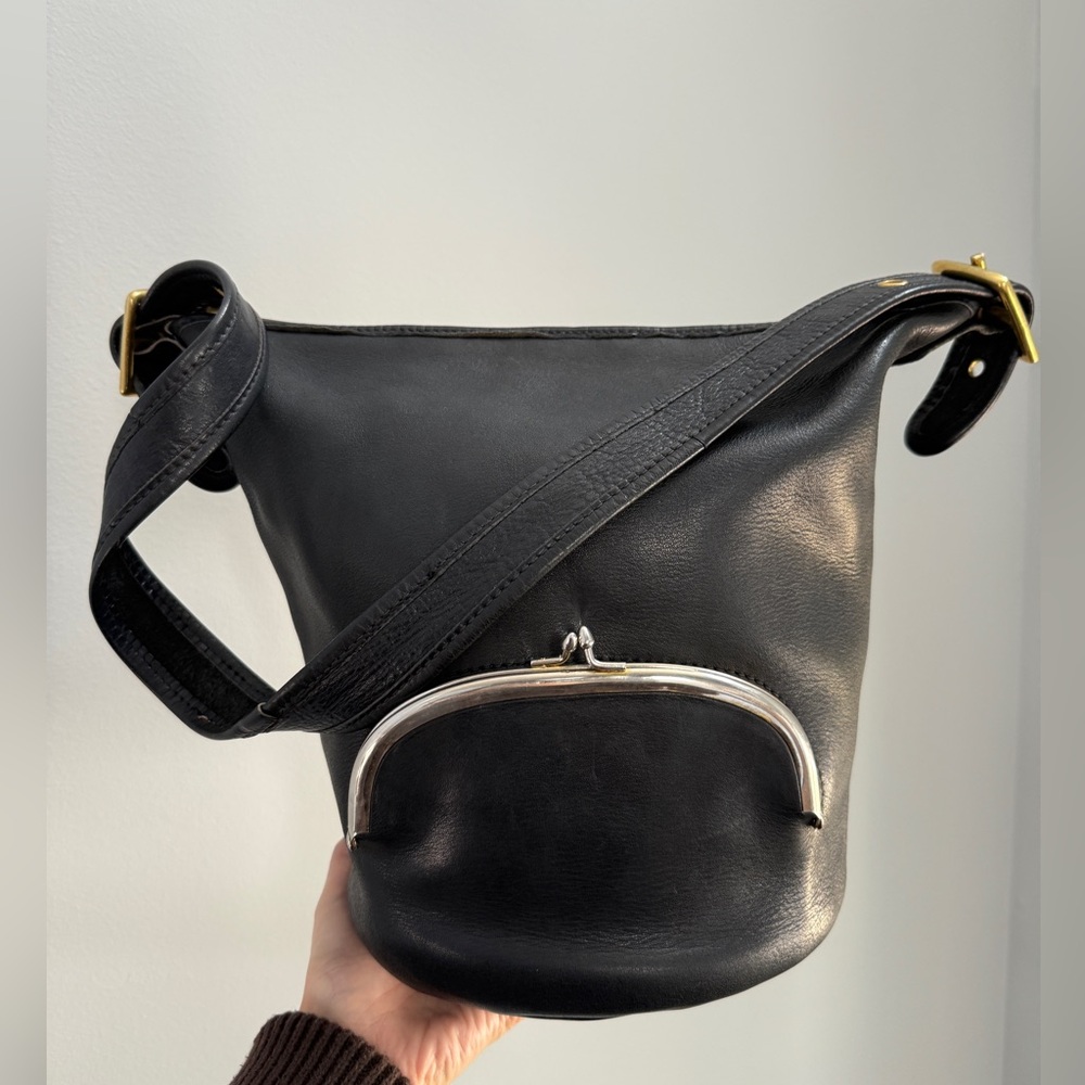 Bonnie Cashin for Meyers Kisslock Duffle Bag Black
